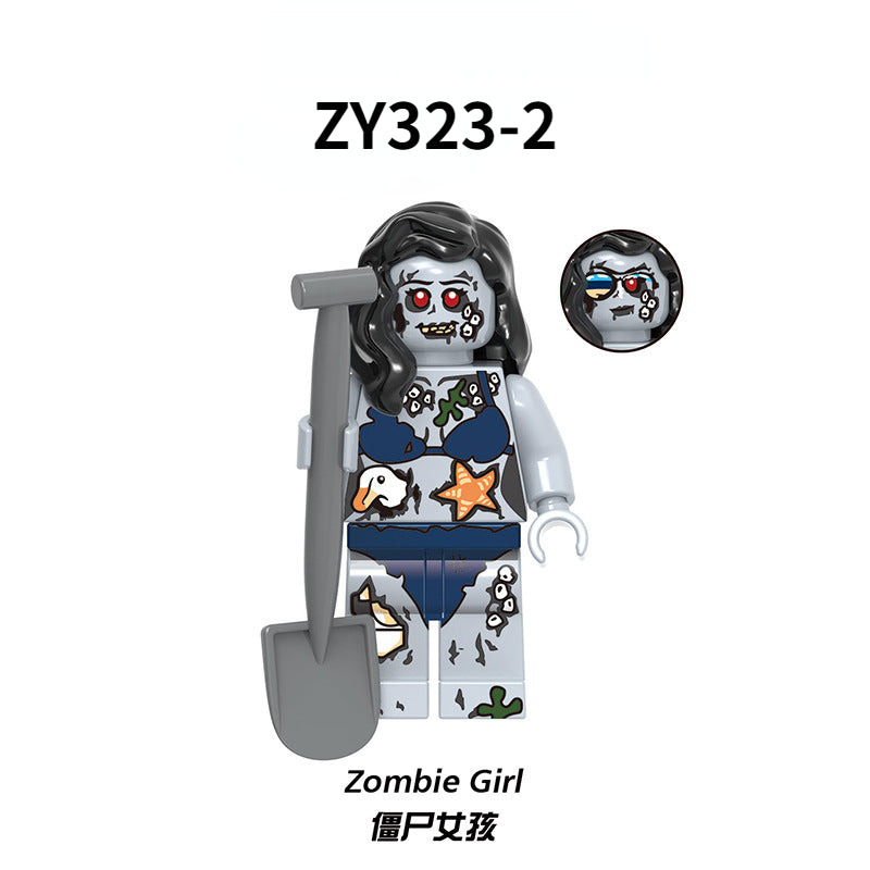 ZY323 Halloween Cemetery Zombie Minifigures