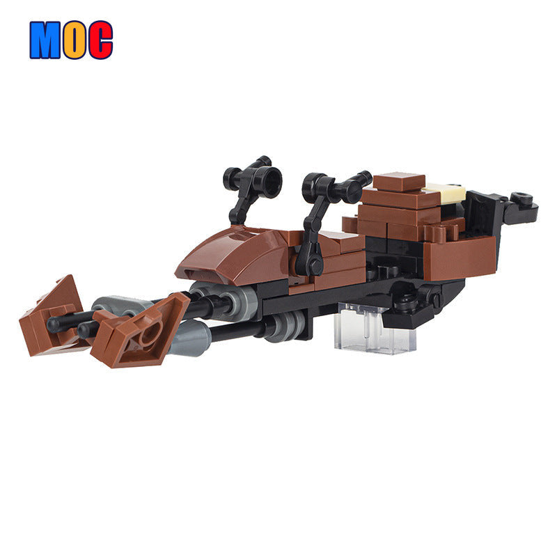 45+PCS MOC2009-A MOC2025 614-AvA Scout Trooper Speeder Bike The Mandalorian Flying Bike Tusken Raider Compatible Minifigure MOC2009-A