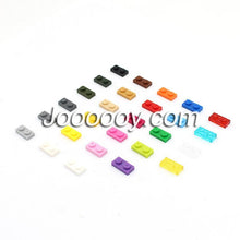20 pcs 1*2 plates MOC bricks 3023 6225