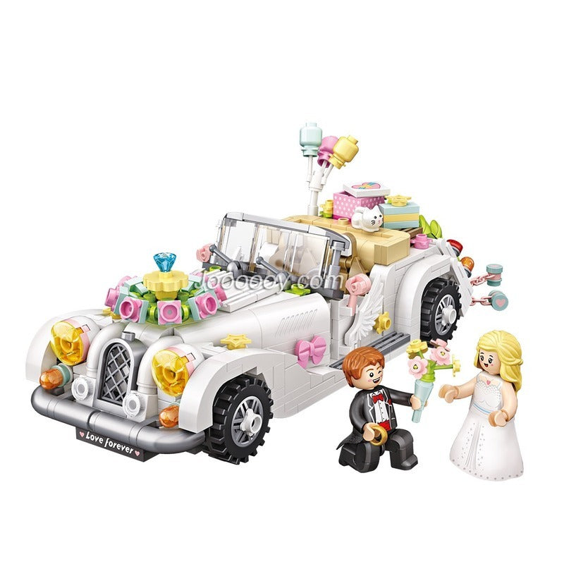 676PCS LOZ1119 Wedding Car Mini Bricks