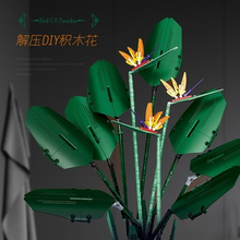 1173PCS 10298 Bird of paradise building blocks flower