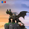 232 PCS MOC-23064 Toothless Night Fury (Excludes rocks)
