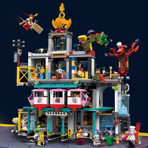 2233PCS 86999 Monkie Kid The City of Lanterns