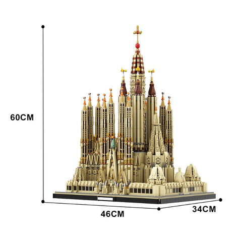 (Gobricks version) 10045pcs MOC Sagrada Familia LEGO Compatible