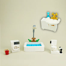 MOC Toilet + Bathtub + Sink + Washing Machine