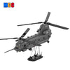 1758pcs MOC-37497 Boeing MH-47 G Special Ops Chinook 1:33 Minifig Scale