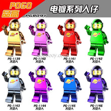 PG8091 Electroplating space series Chrome minifigures