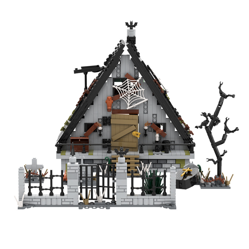 (Gobricks version) 1522PCS Halloween A Letter House