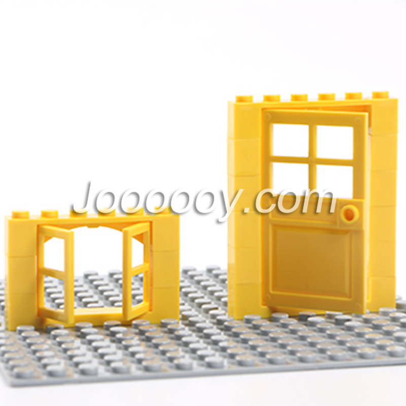 A set of doors and windows MOC bricks 3005
