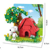 Snoopy Scene Building Blocks S002 Red House S007 Camping S008 School Bus S009 Airplane