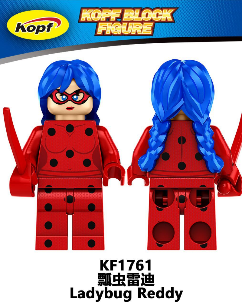 KF1760 KF1761 Black Cat Noel Ladybug Girl Reddy Minifigures