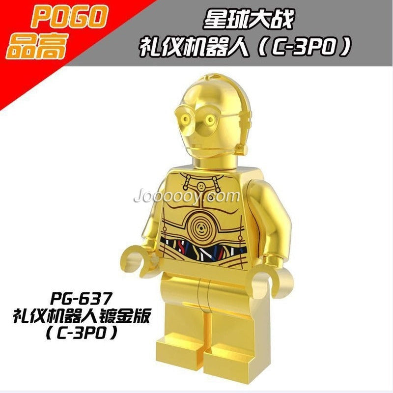 PG637 Star Wars series gilded minifigure