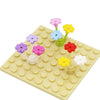 100 pcs 1*1 Seven-peta Flower Plant MOC bricks 95831