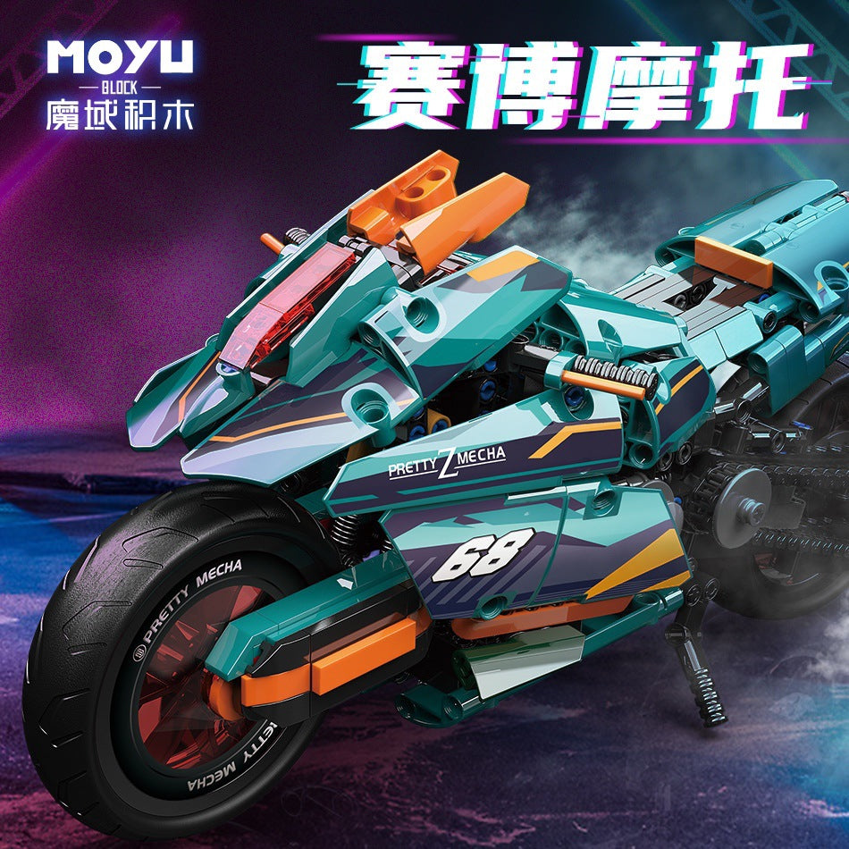 669 PCS MOYU MY88017 Cyber Motorcycle – Joy Bricks