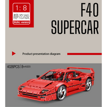 4026pcs X001 Ferrari F40 MOC-140629