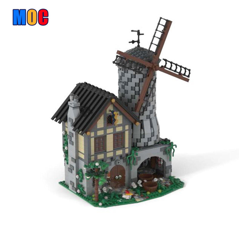 MOC-31613 Medieval Dynamic Castle Windmill for Lego