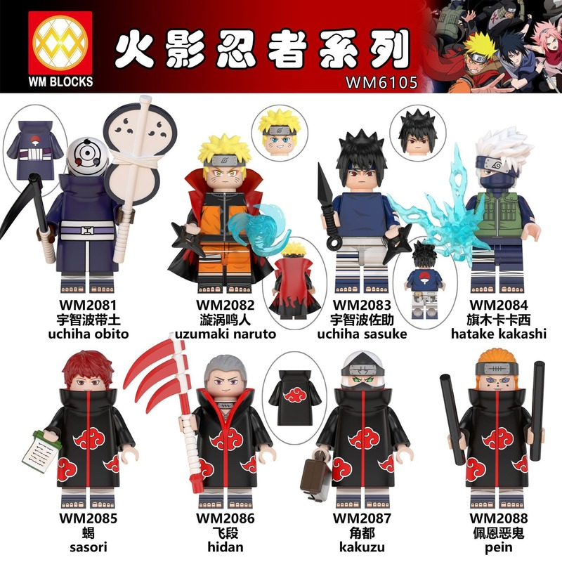 WM6105 Naruto series minifigures – Joy Bricks