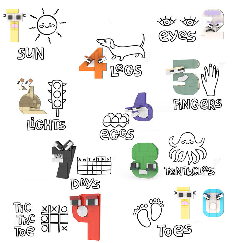 538PCS Alphabet Lore characters(A-Z) – Joy Bricks