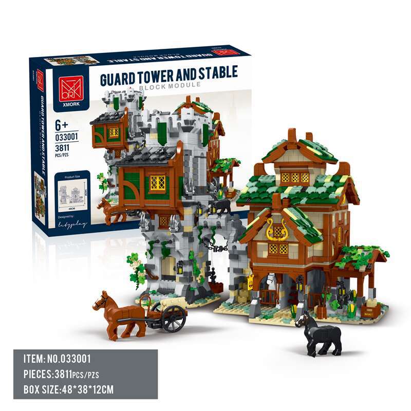 3811PCS MORK 033001 Guard Tower AND Stable