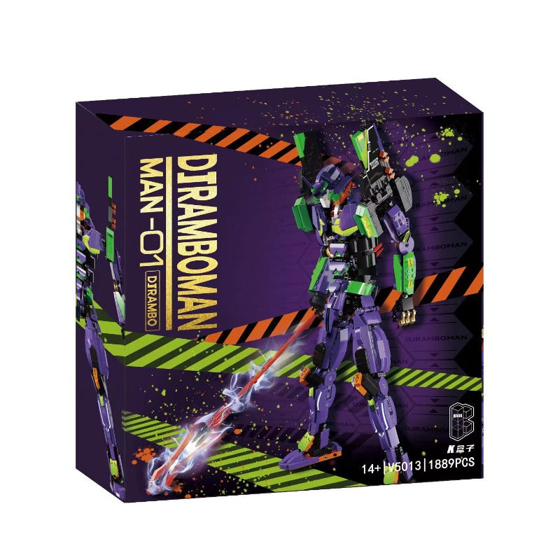 1889pcs V5013 Kbox DJ-Rambo Man-01 – Joy Bricks