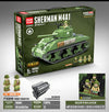 726PCS QUANGUAN 100081 Sherman M4A1 Tank