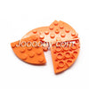 10pcs 4*4 Round shape Wedge Plate MOC Bricks 30565