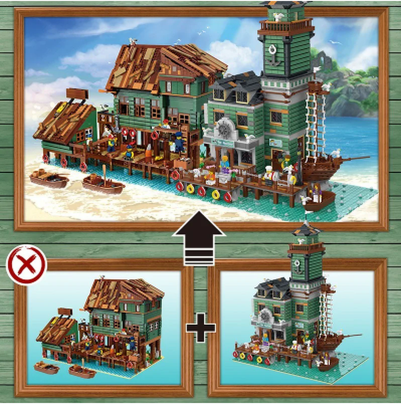 2745PCS Urge 30102 30103 Captain s Wharf Joy Bricks