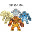 X1255-1258 terroir water and fire element spider man Minifigures