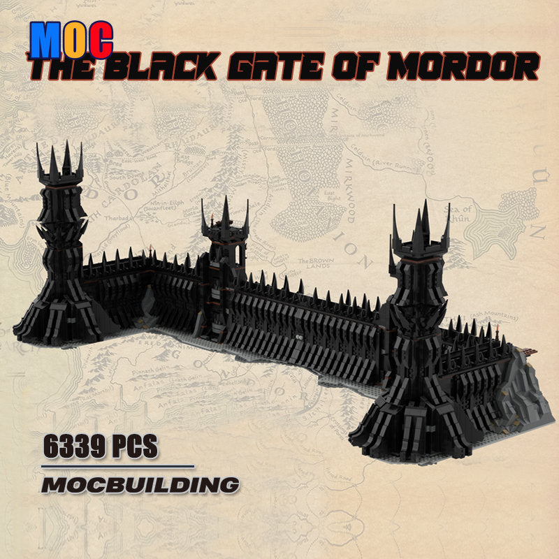 6339PCS MOC-28802 The Lord of the Rings UCS The Black Gate of Mordor
