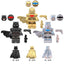 LE04 LE05 LE06 Super Hero Series Black and White Gold Batman Minifigures