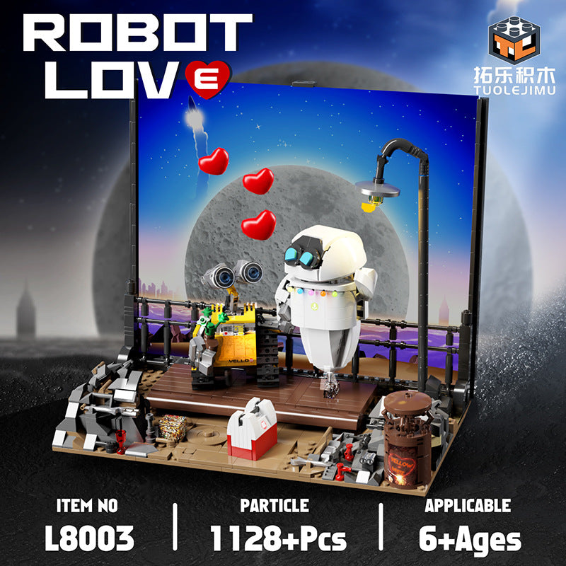 1128pcs L8003 Robot Love Wall and Eva – Joy Bricks