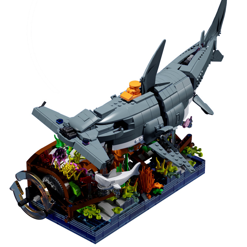 パリコレクション U0110 1144PCS QIZHILE Hammerhead Patrol Guard Coast Bionics: スポーツトイ・アクショントイ