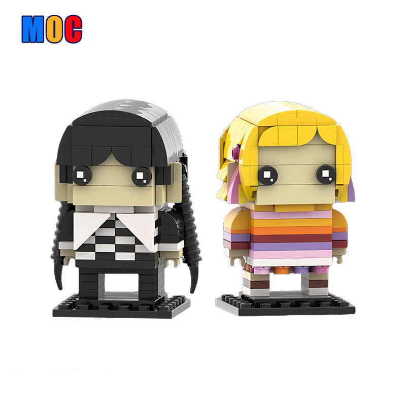 324PCS MOC-134981 Wednesday and Enid - Netflix Serial Characters of the series Wednesday