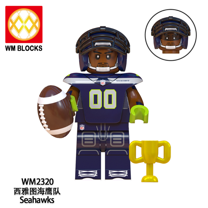 Football Players Nfl Football Lego Sets Lego Nfl Football Mini Figures