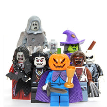 PG8080 Halloween witch vampire skull minifigures