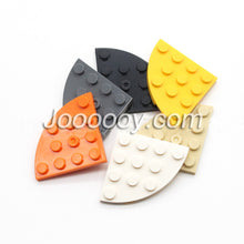 10pcs 4*4 Round shape Wedge Plate MOC Bricks 30565