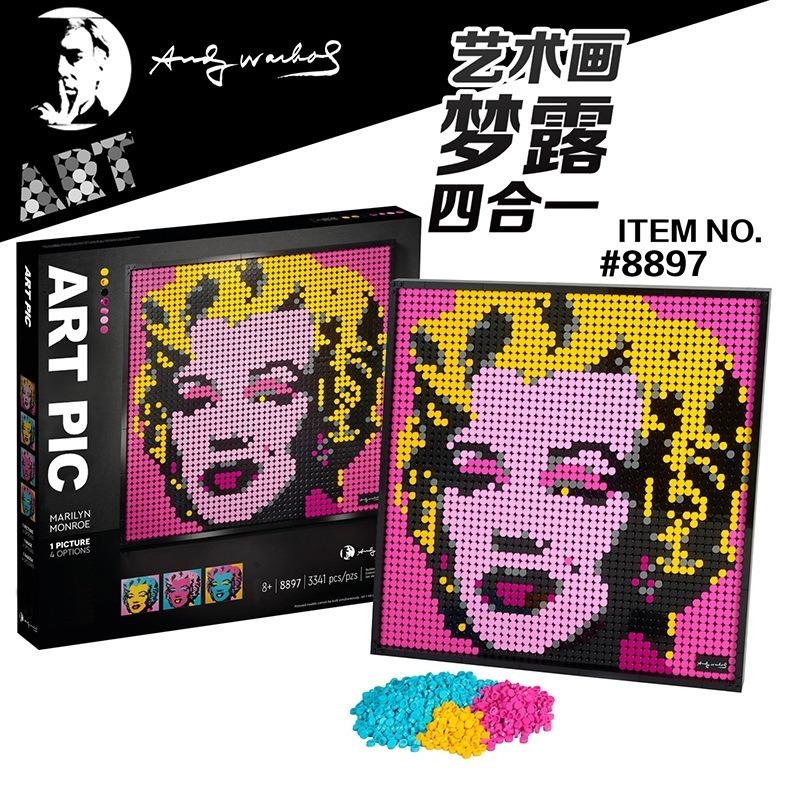 3341pcs Mosaic Portrait : Andy Warhol's Marilyn Monroe