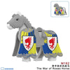 M157-162 Medieval War of the Roses War Horse Minifigures