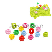 100pcs 1*1 five-peta Flower Plant MOC bricks 24866