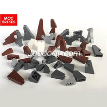 10pcs Inverted Slope Bricks & Slope Bricks for mountain MOC Bricks 4460 60481