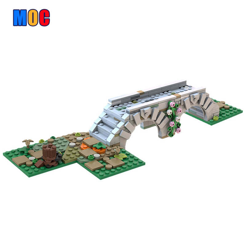 317PCS MOC-74371 Medieval Bridge