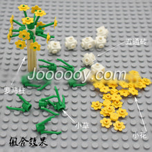 50pcs 1*1 square 5 holes moc bricks