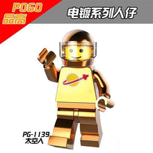 PG8091 Electroplating space series Chrome minifigures