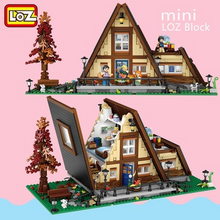 1917PCS LOZ1037 Small Town Chalet (mini bricks) MINI Bricks