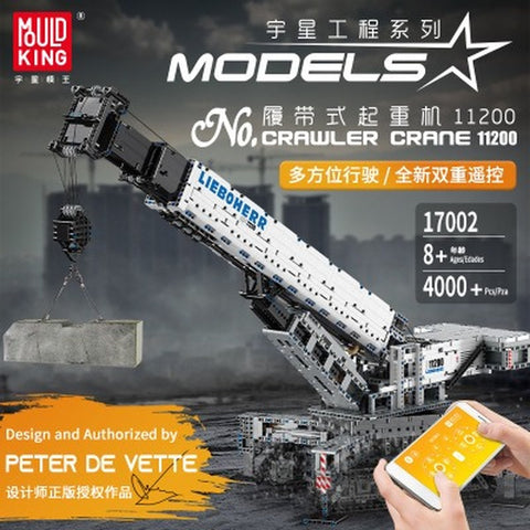 4000+PCS 17002 MOULDKING Crane Liebher LTR 11200