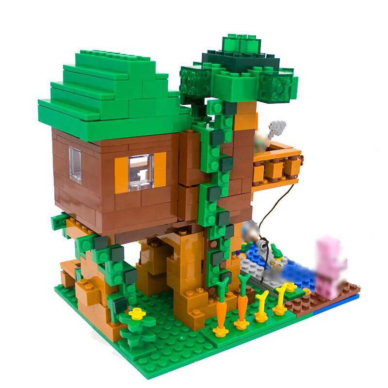 420pcs LEPIN18009 Minecrafted My World Mini Tree House 18009 Compatible 31137